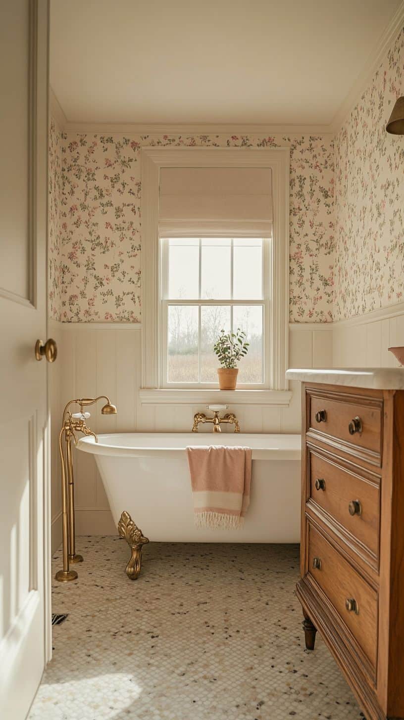 Traditional cottage bathroom