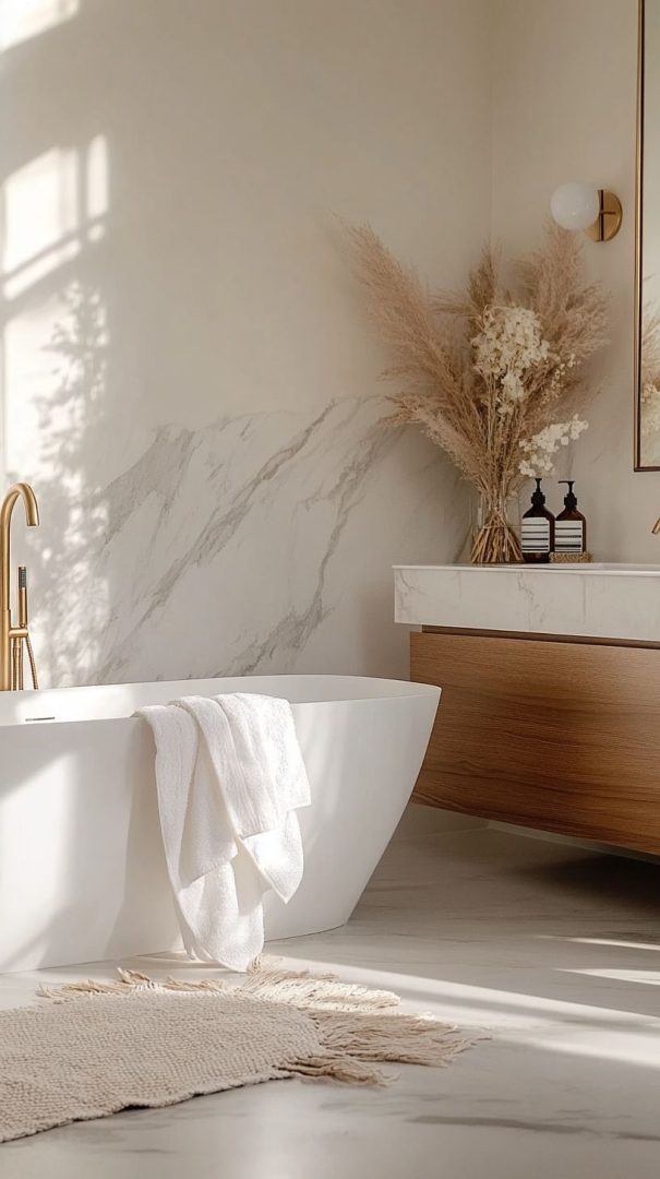 Image showcasing 34 Stylish Apartment Bathroom Decor Ideas for Every Taste - Glamorous Place
