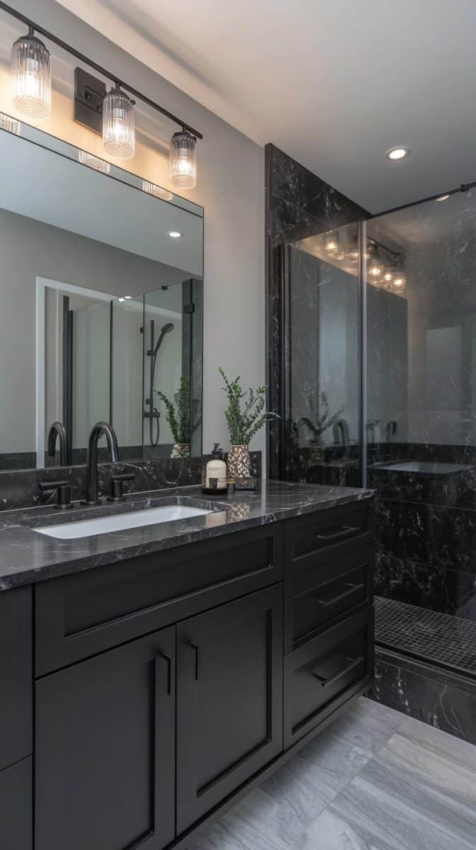 32 Creative Marble Bathroom Styles: Colors, Patterns & Accents ...