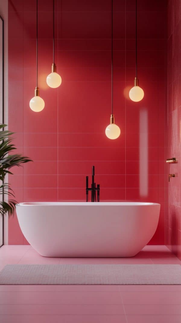 31 Red Bathroom Inspiration: Bold Designs and Stylish Decor Ideas - Glamorous Place