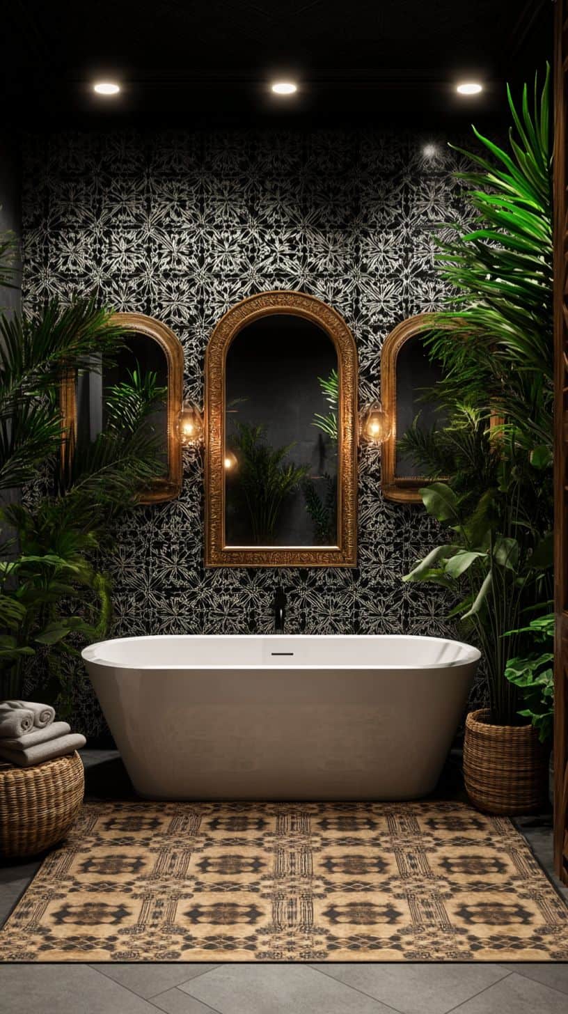 Modern moroccan bathroom