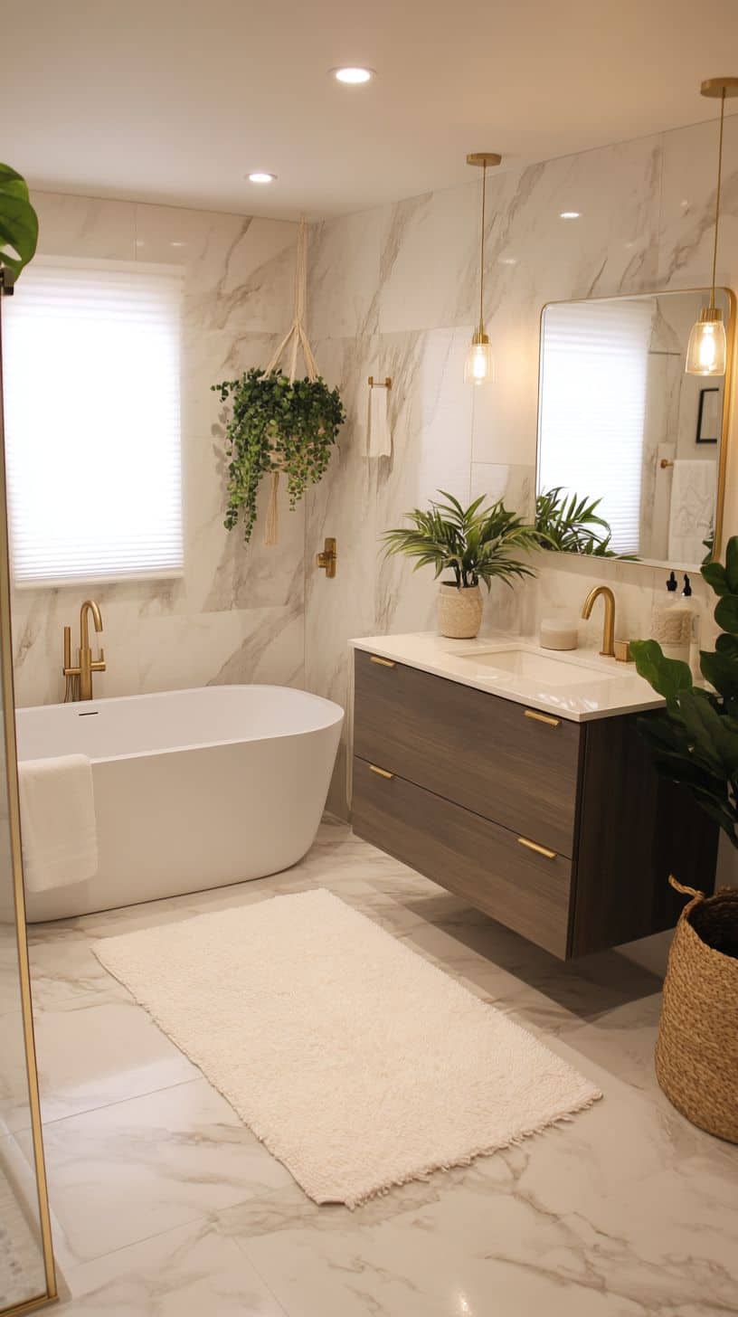 Dream apartment bathroom with decor