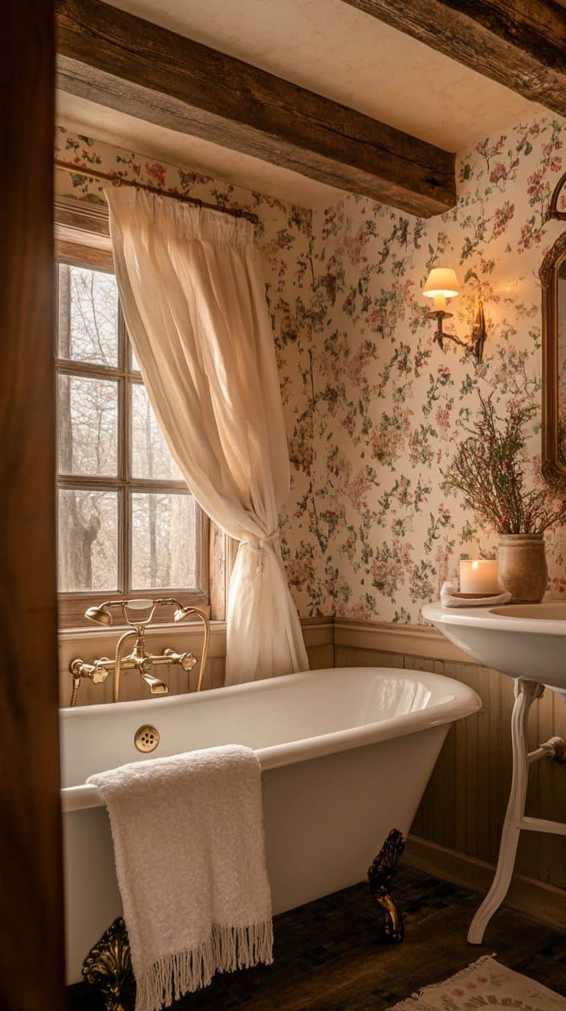 Old english cottage bathroom