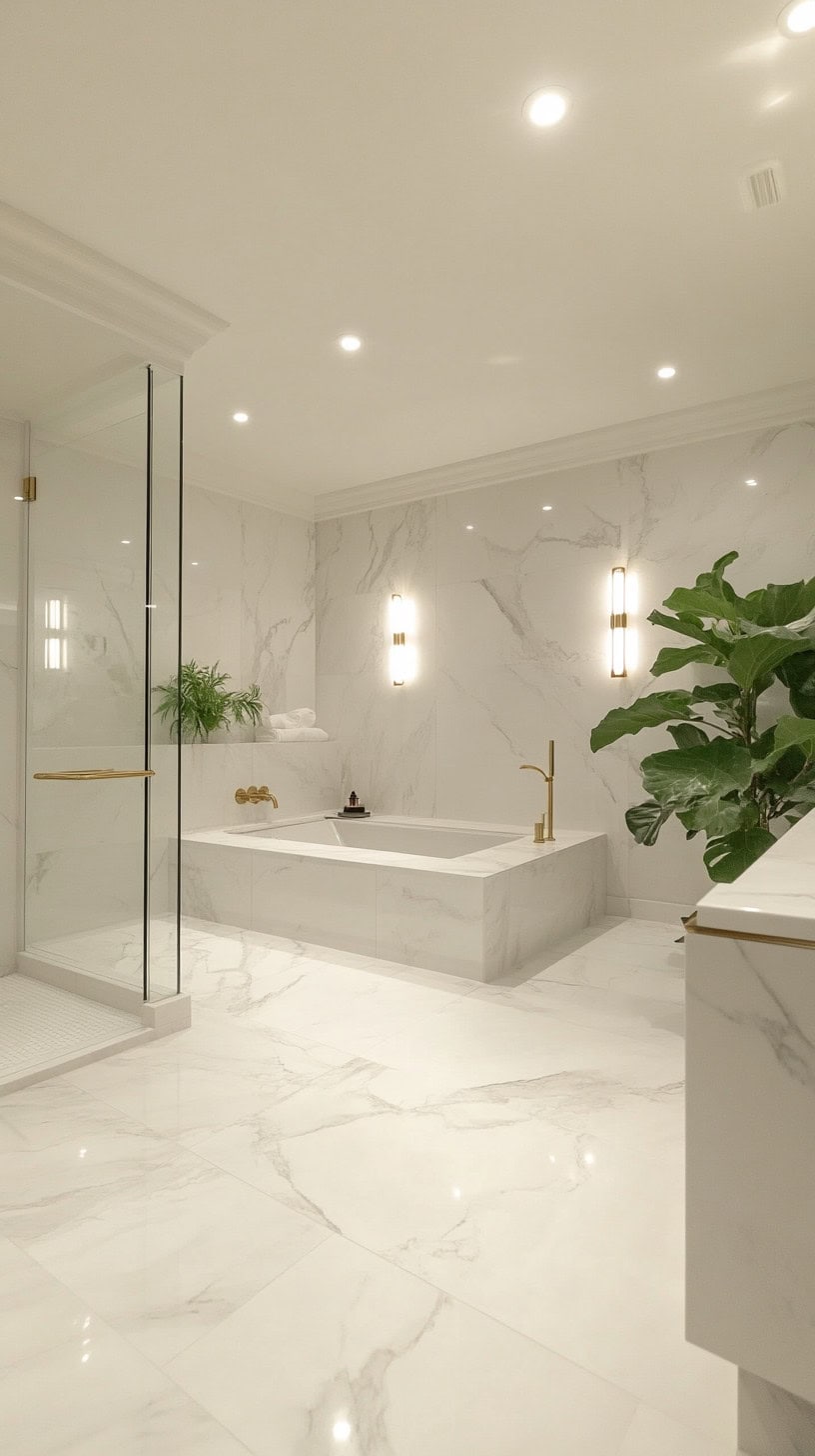 White marble bathroom