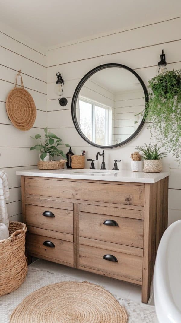 36 Rustic Bathroom Designs: Cozy Farmhouse & Country Styles - Glamorous ...