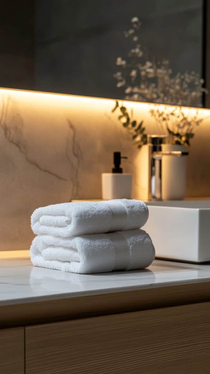 15 Creative Bathroom Towels Ideas - Glamorous Place