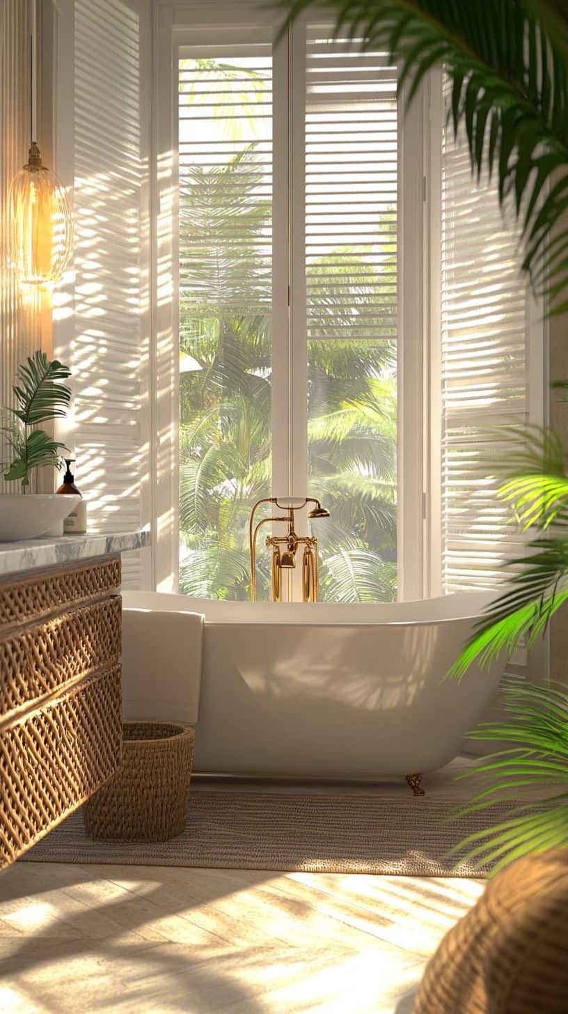 British colonial bathroom