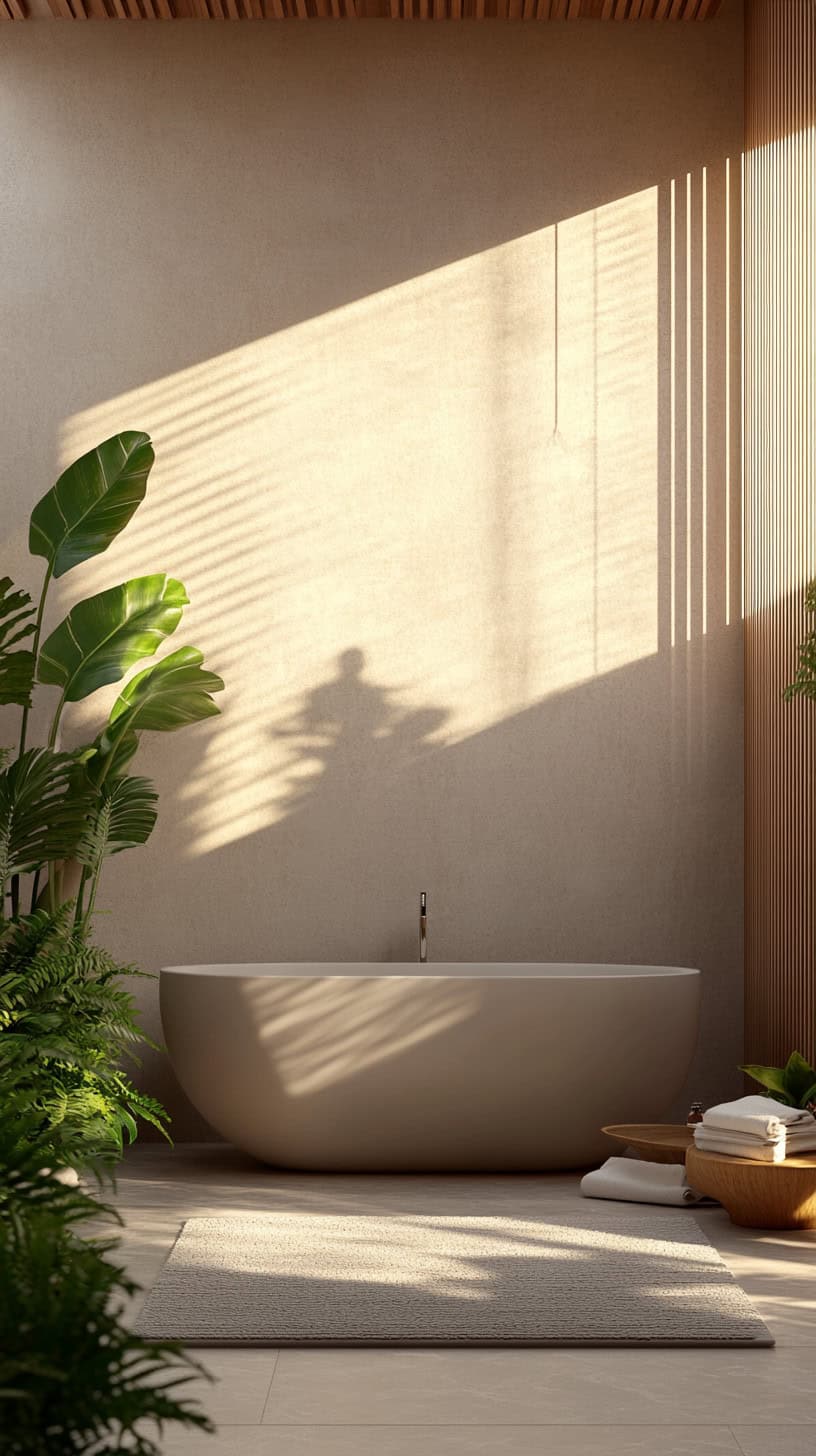 Modern zen bathroom