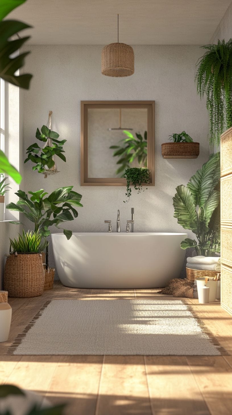 Nordic scandinavian bathroom