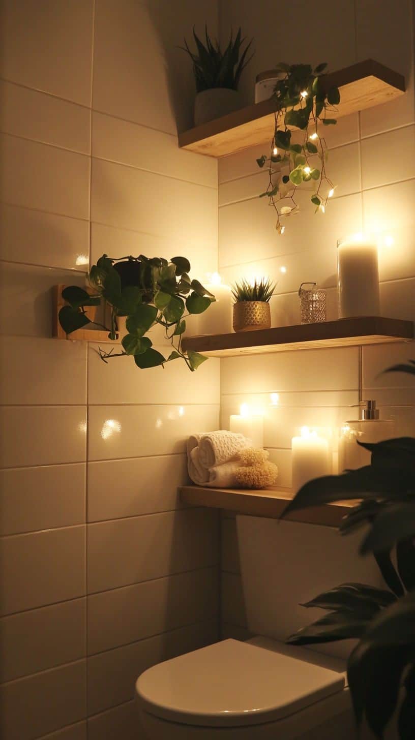Renter friendly small bathroom