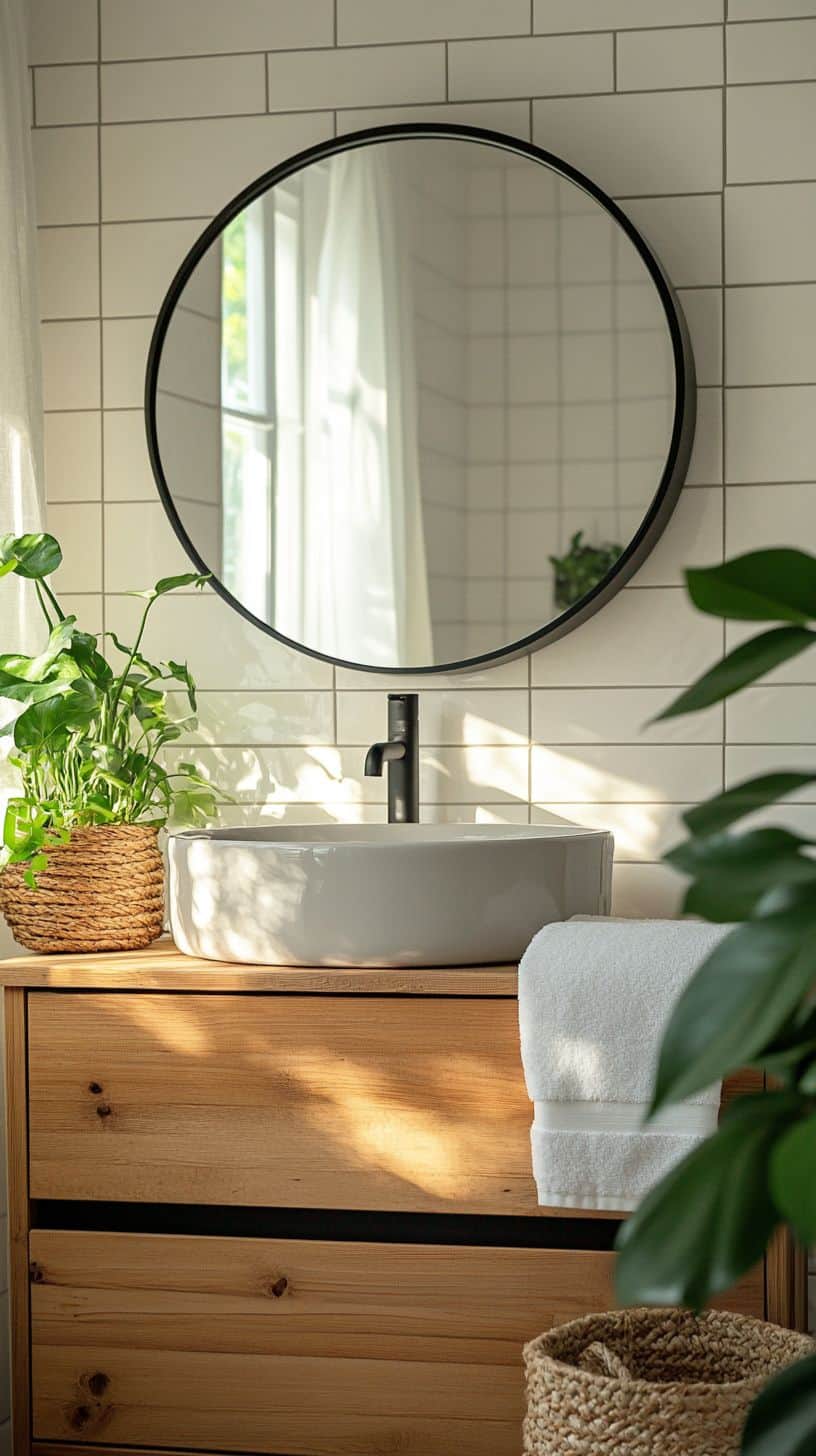 Swedish cottage bathroom