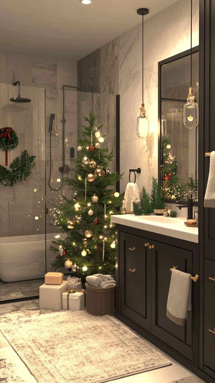 Bloxburg christmas bathroom