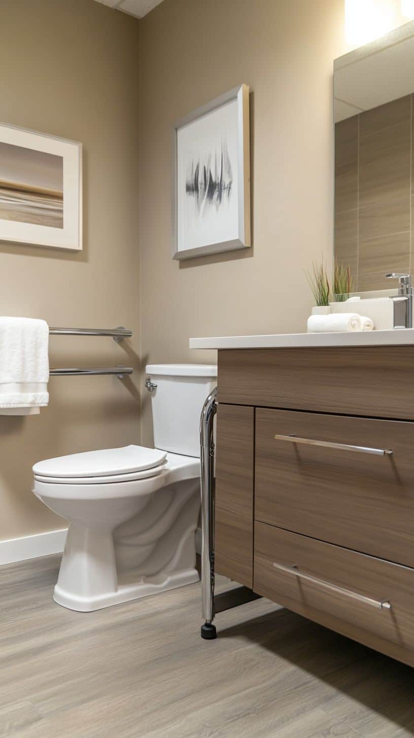 Elderly bathroom with no bath