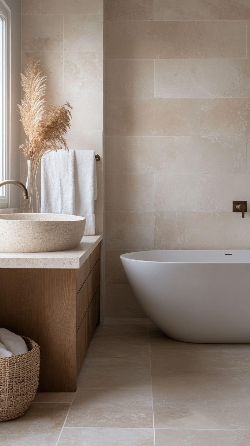 German bathroom with tiles