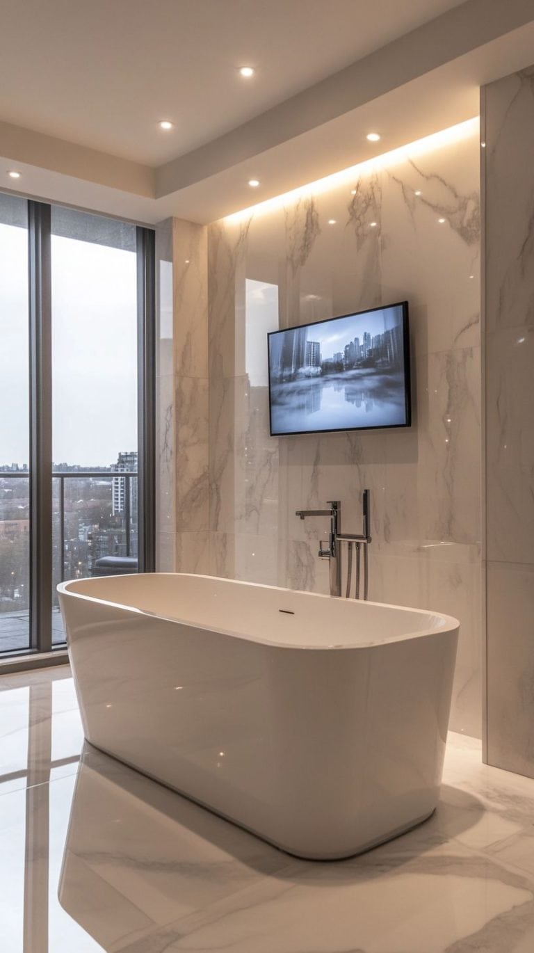 10 Luxury Bathroom with TV: Elevate Your Space with Modern Features ...