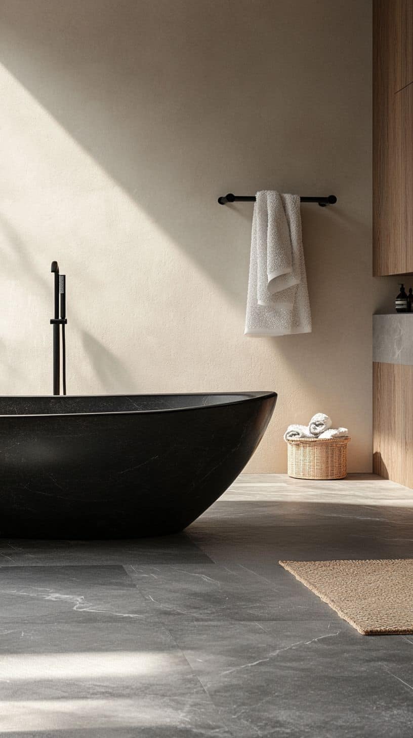 Minimalist korean bathroom