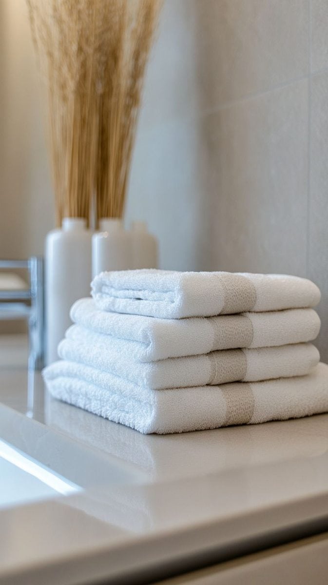15 Creative Bathroom Towels Ideas - Glamorous Place