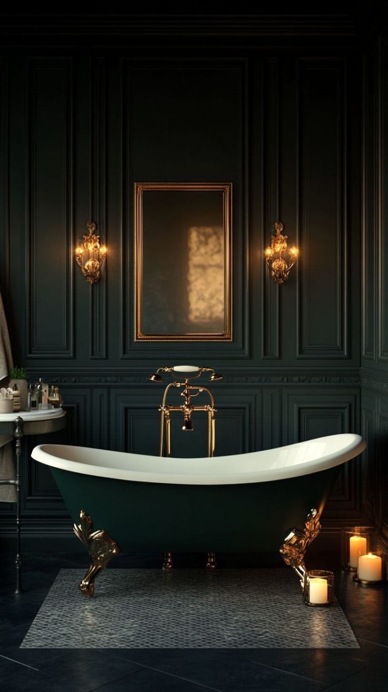 36 Moody Bathroom Inspirations: Dark, Bold, and Beautiful Designs ...