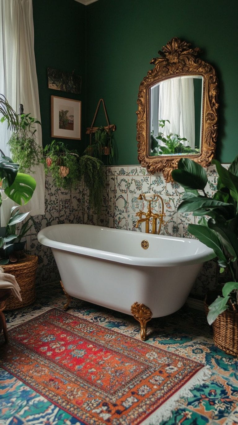 14 Bohemian Bathroom Bliss: Modern, Funky, and Full of Charm ...