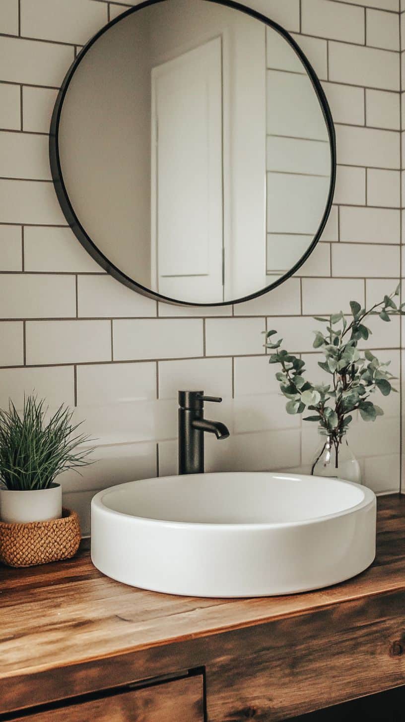 Scandinavian half bathroom