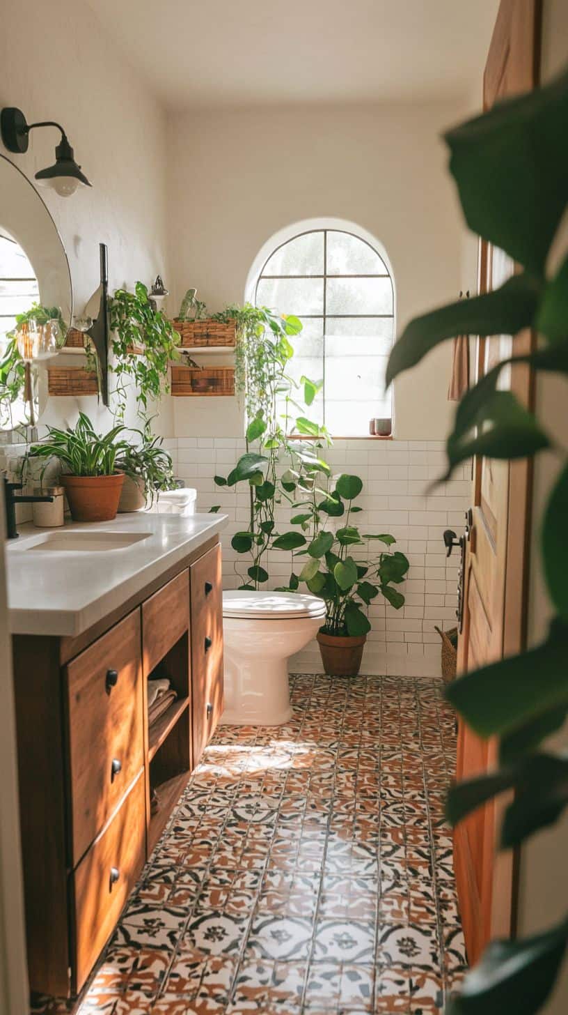 Spanish bungalow bathroom