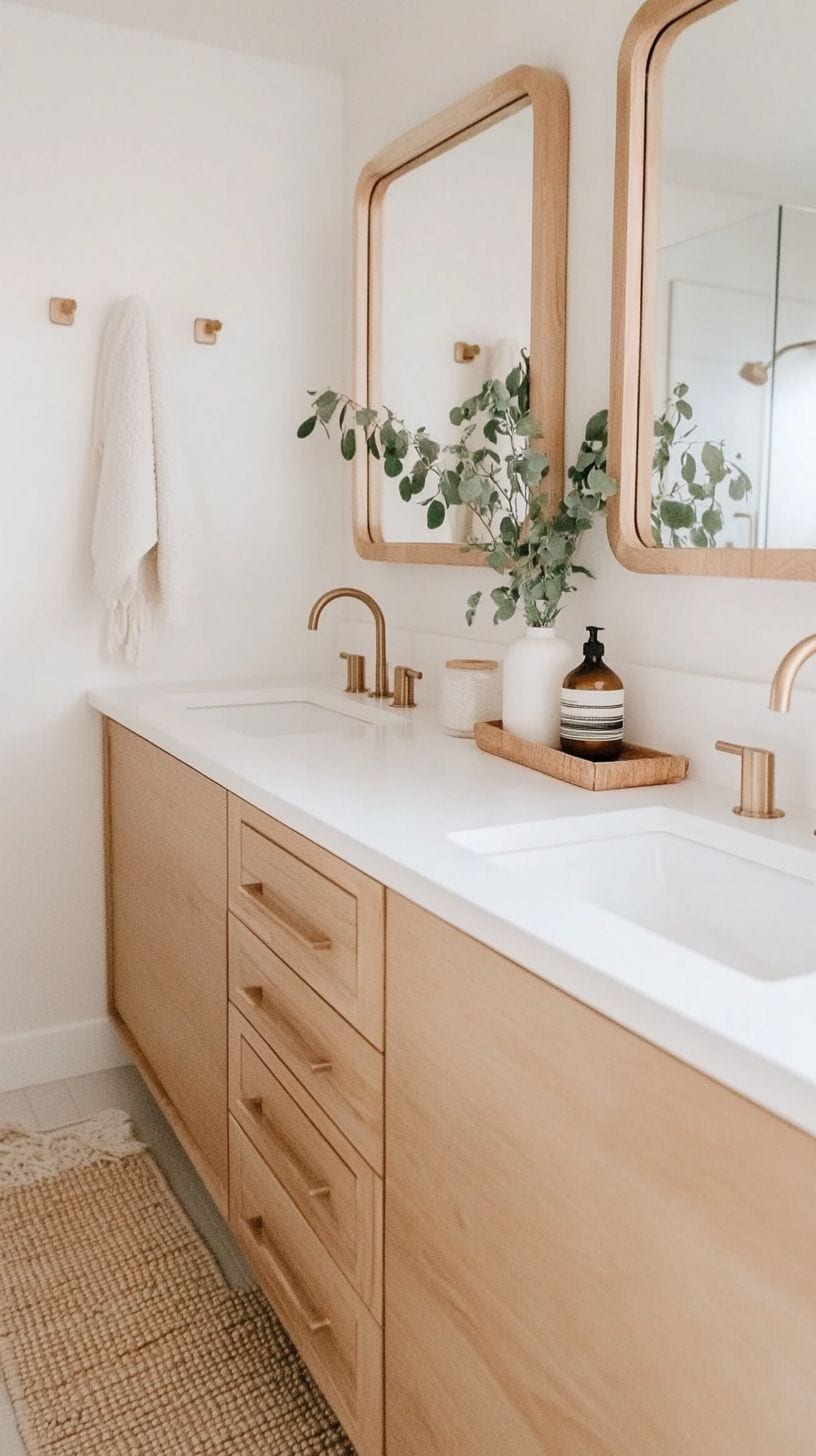 Scandinavian guest bathroom