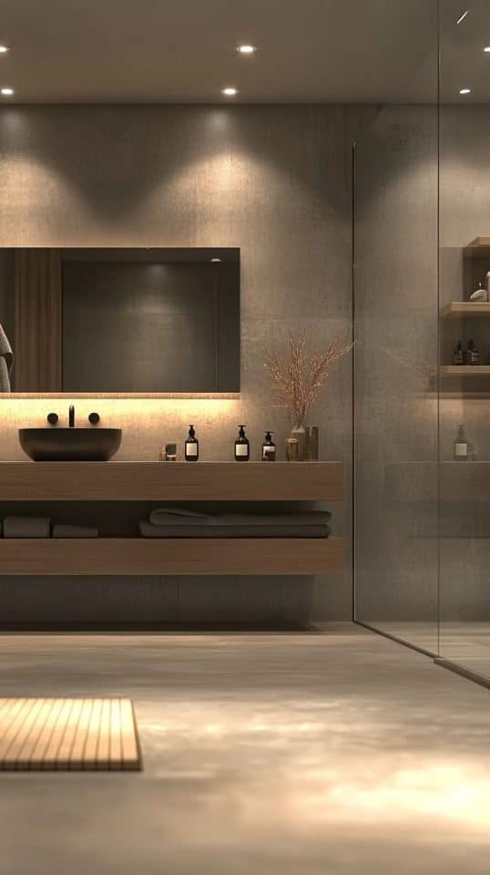 10 Modern Bathroom No Tiles Sleek Looks Without the Grout Drama