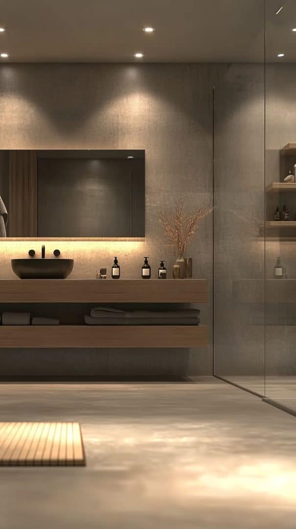10 Modern Bathroom No Tiles: Sleek Looks Without the Grout Drama ...