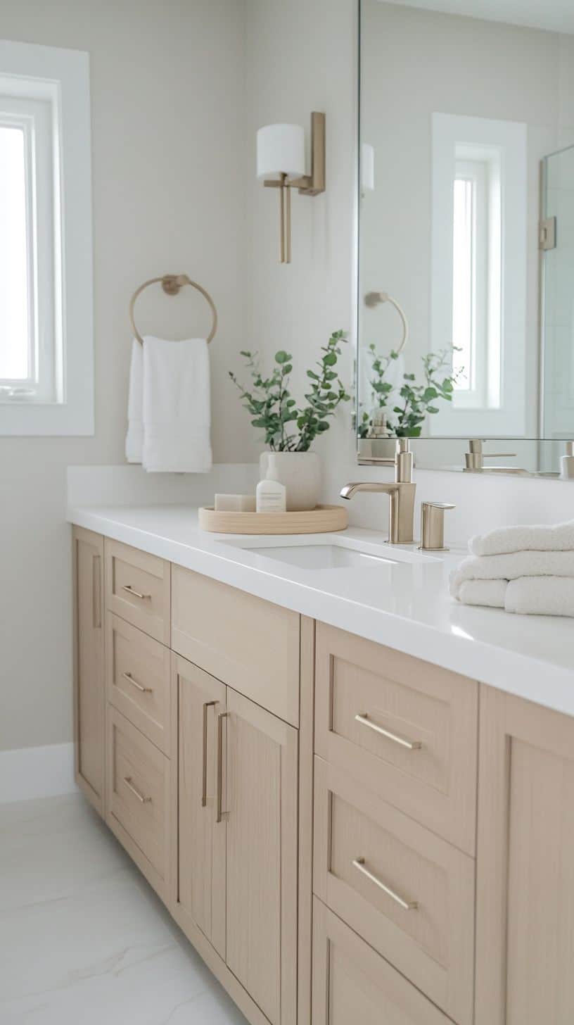 Small neutral bathroom