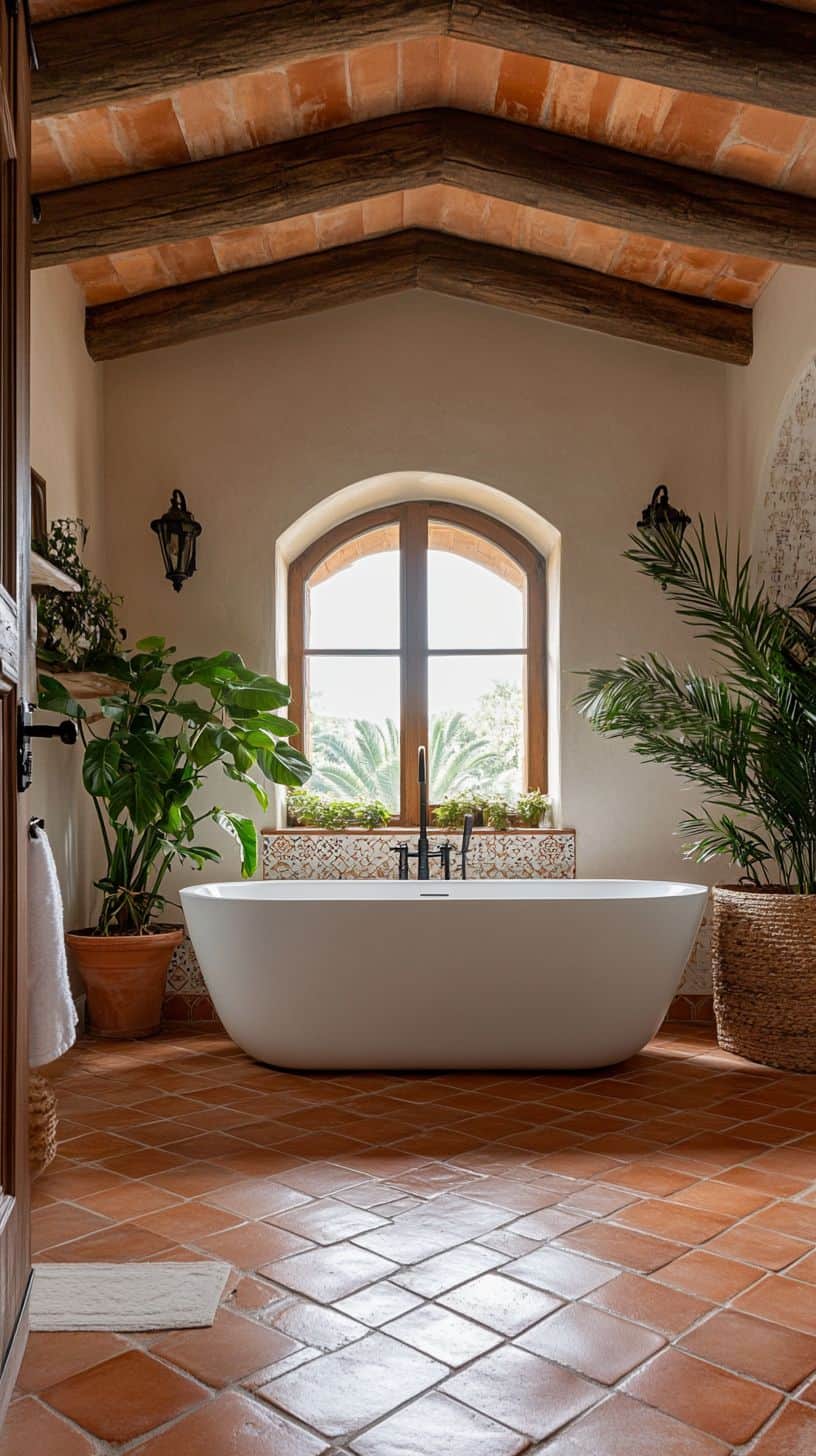 Spanish hacienda bathroom