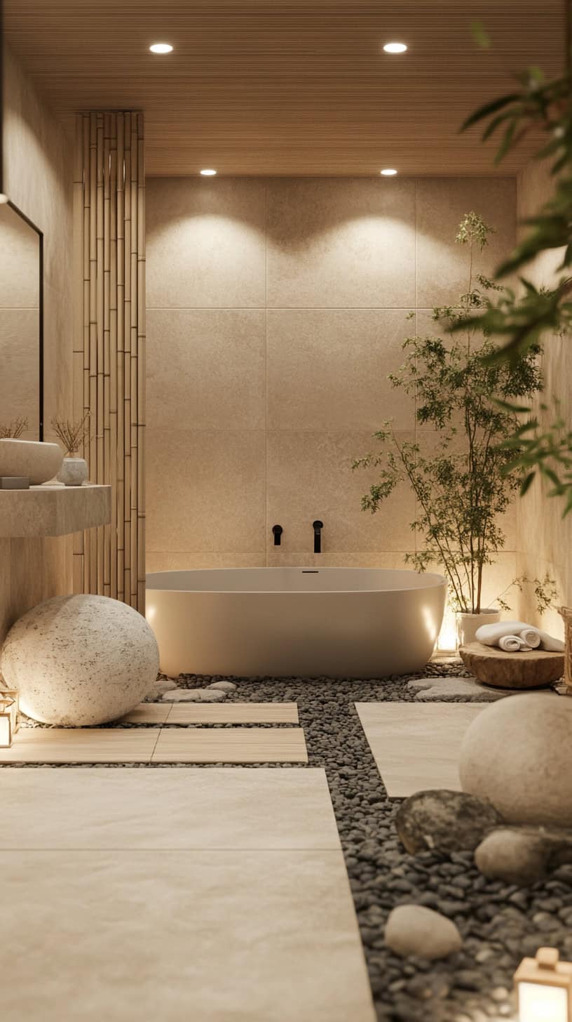 Zen spa bathroom