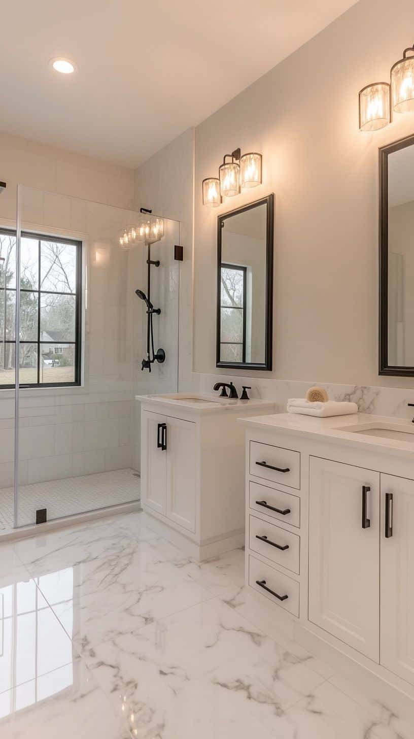 Minimalist luxury bathroom