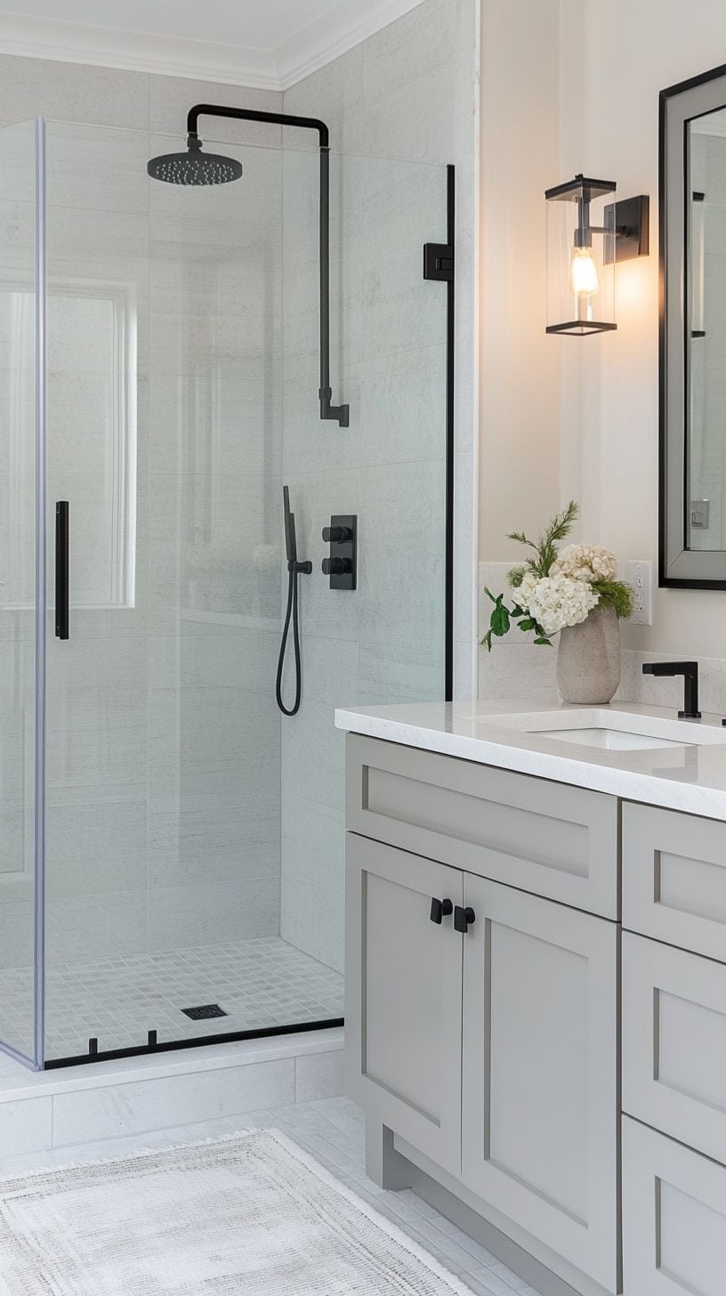Modern minimalist small bathroom