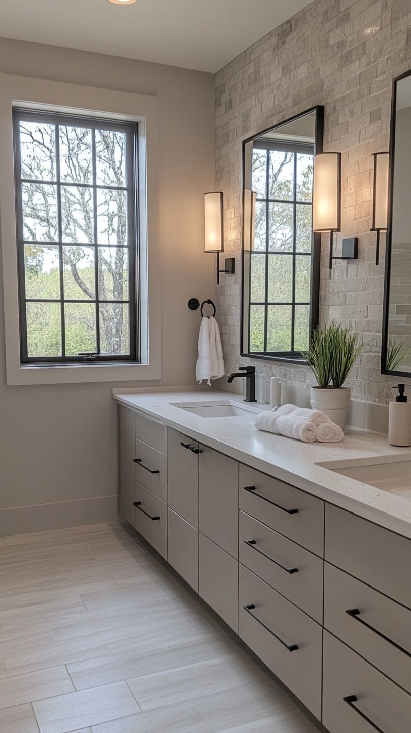 German bathroom with accessories