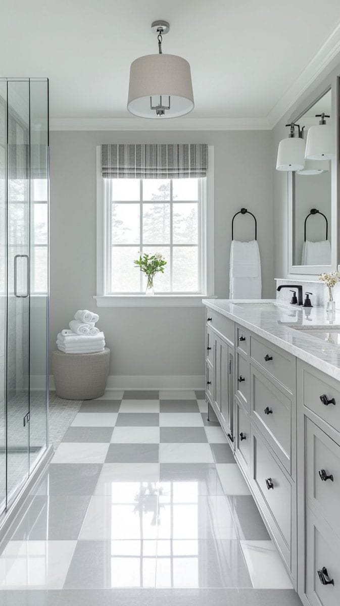 35 Elegant Gray and White Bathroom Ideas for a Timeless Look ...