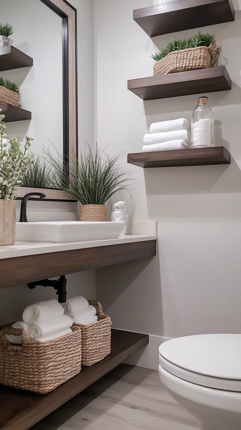 Guest half bath bathroom