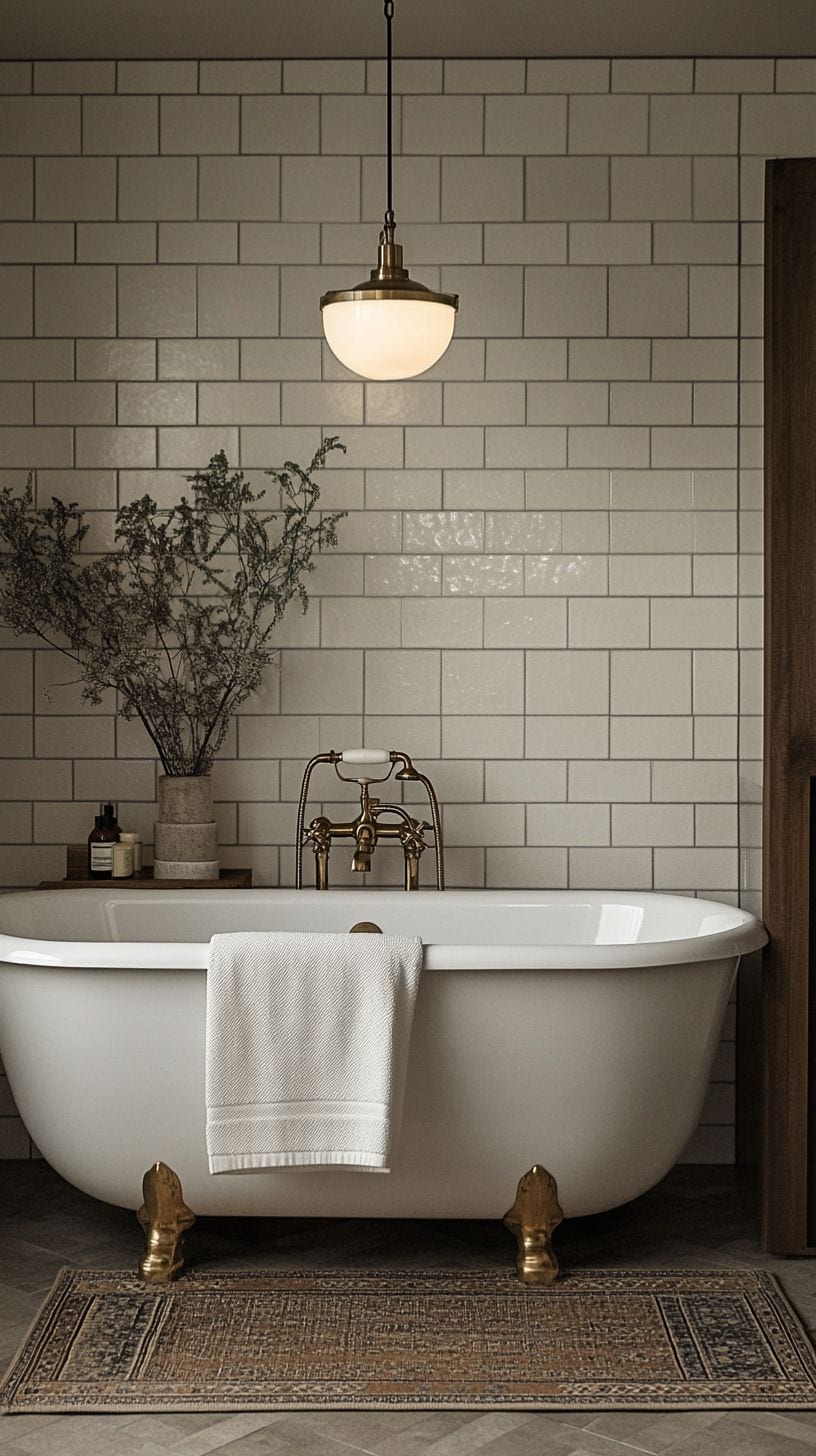 Modern vintage bathroom