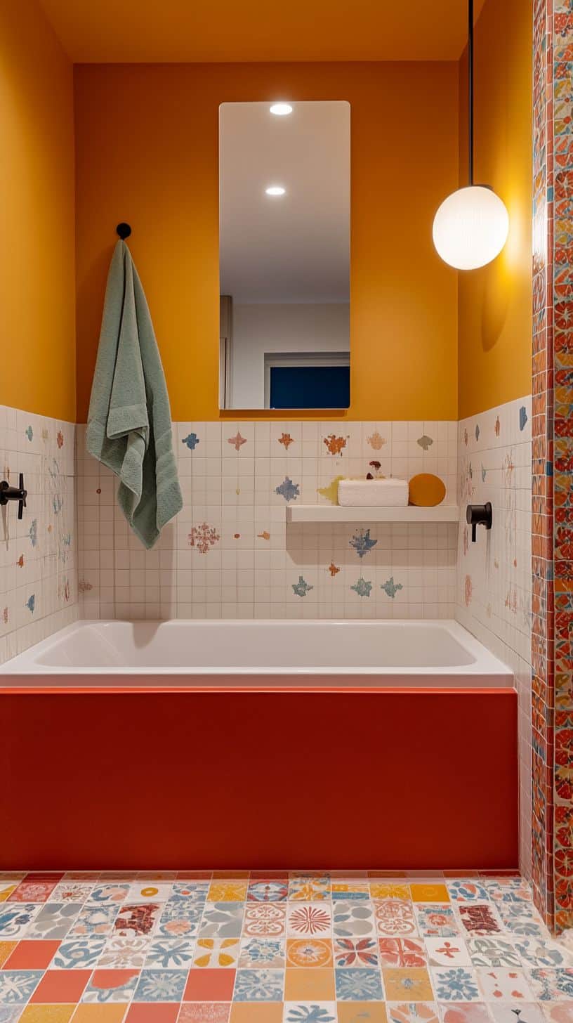 Retro vintage bathroom