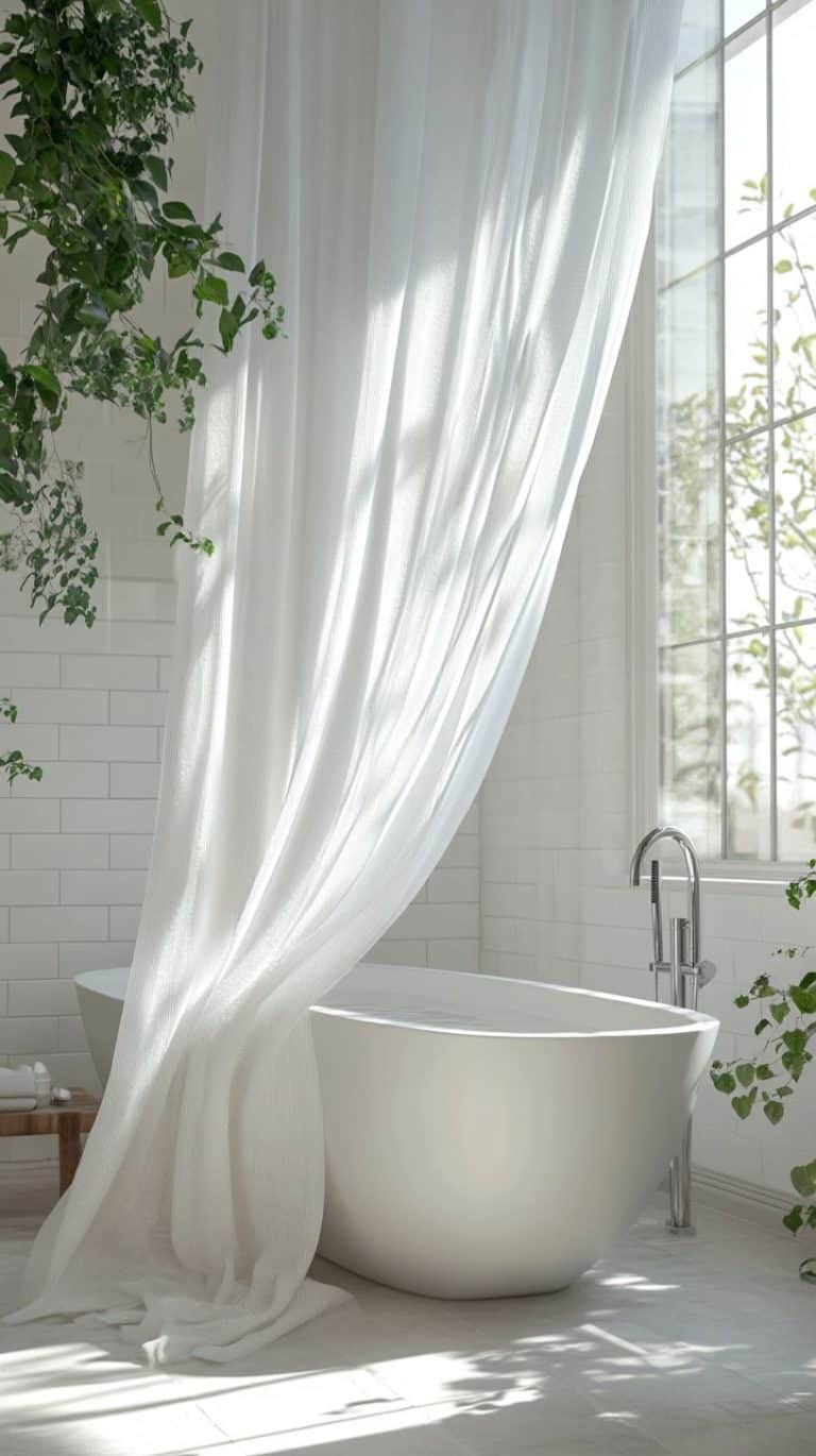 13 Stylish Bathroom Curtains for Every Theme - Glamorous Place
