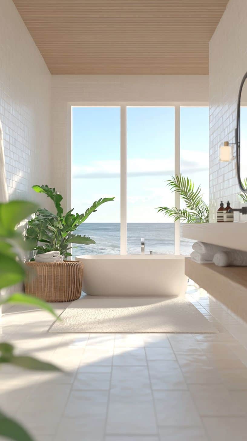 Coastal bloxburg bathroom