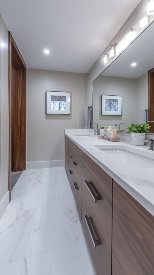 15 Long Narrow Bathroom Inspiration: Tiling, Windows, and Where to Put ...