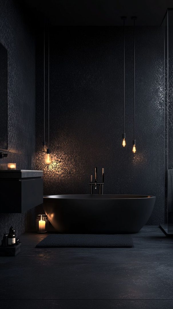 36 Moody Bathroom Inspirations: Dark, Bold, and Beautiful Designs ...