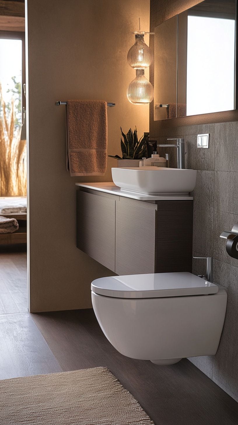 No bath bathroom with storage