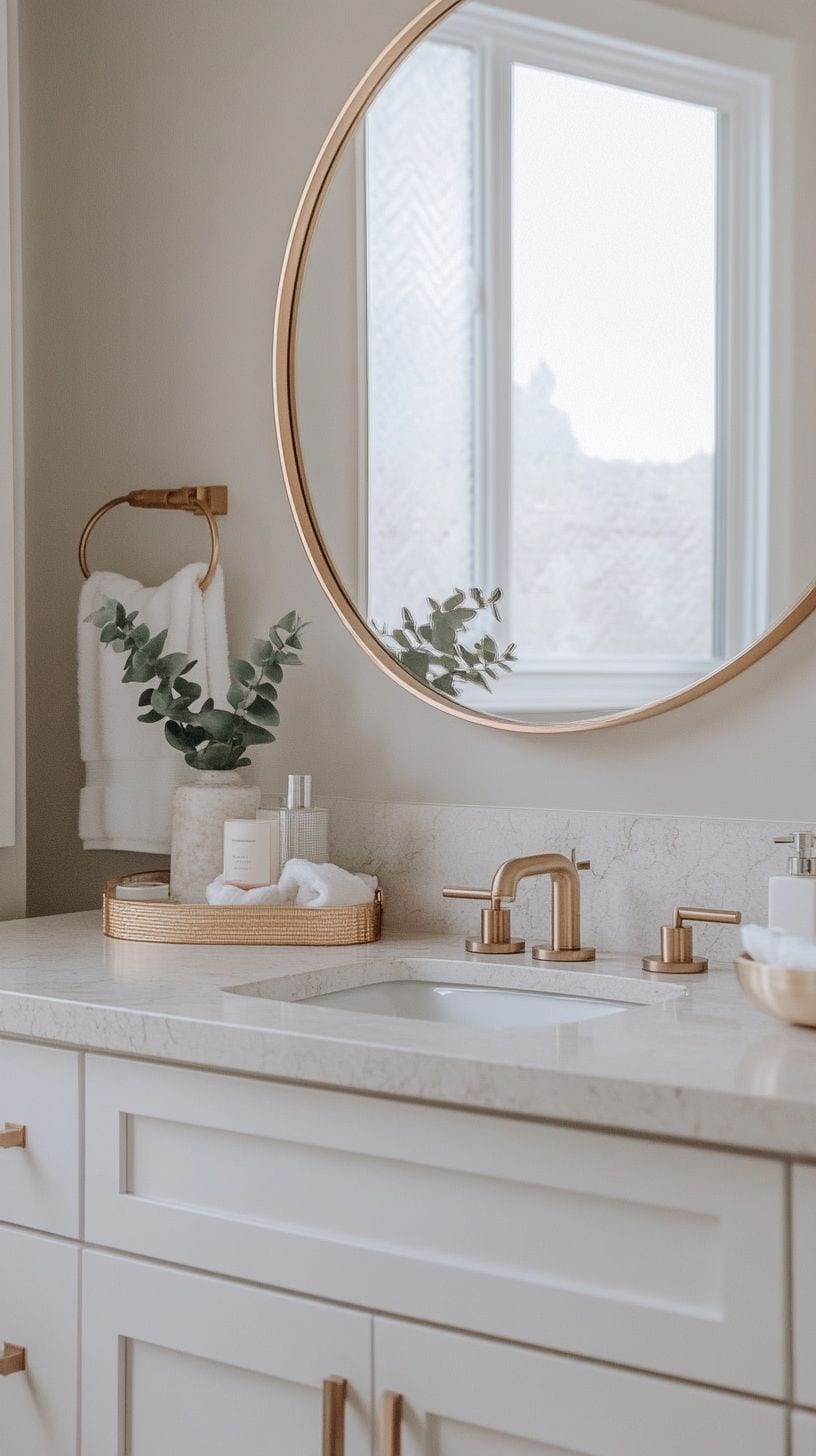 Bathroom with mirror selfie