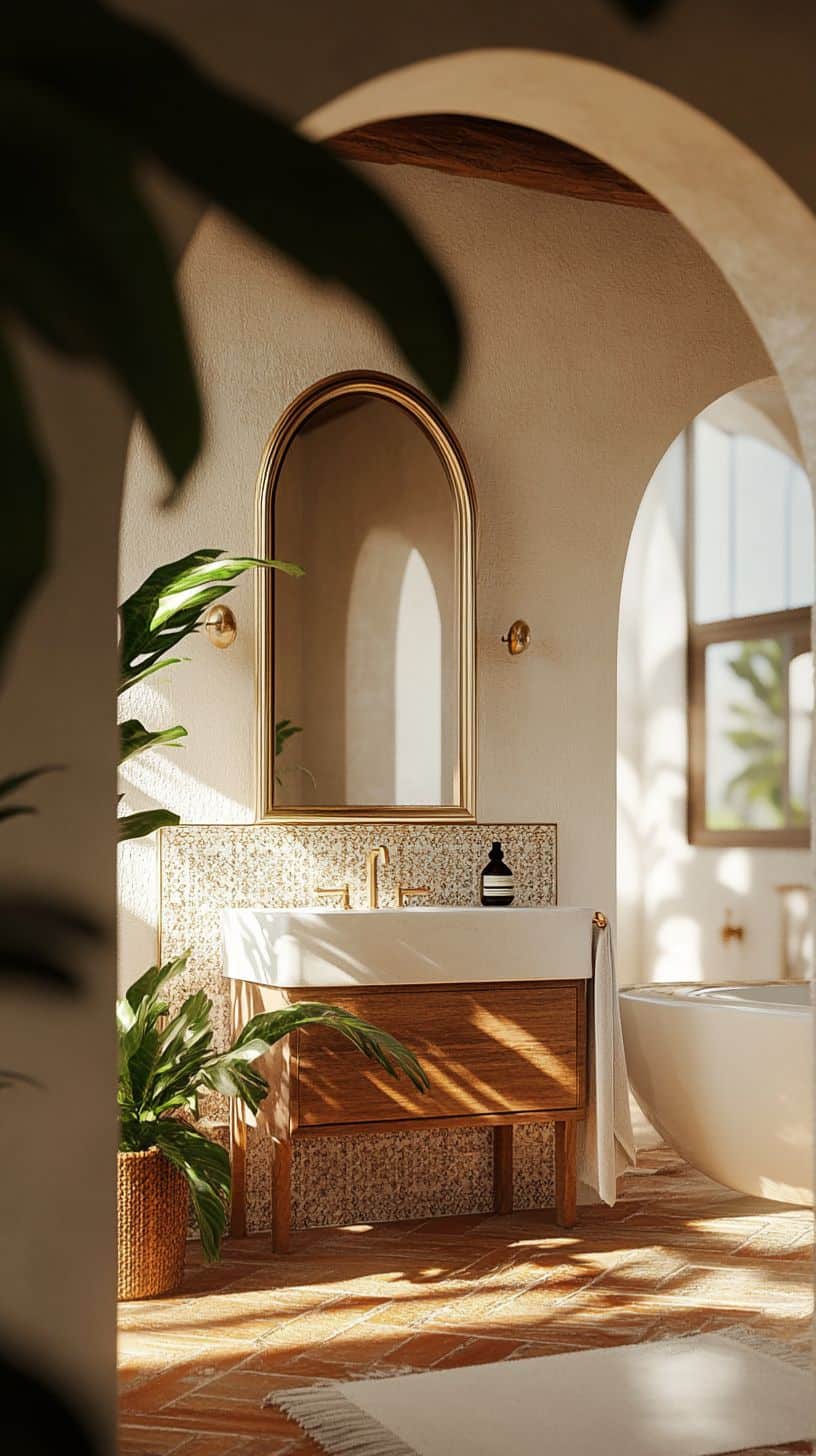 Spanish mediterranean bathroom
