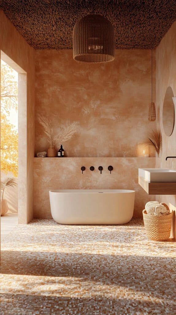 13 Bathroom Zellige Bliss: Black, Cream, and Colorful Tile Inspirations - Glamorous Place