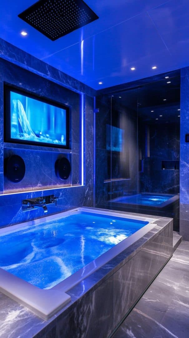 10 Luxury Bathroom with TV: Elevate Your Space with Modern Features ...