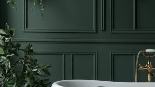 Green victorian bathroom