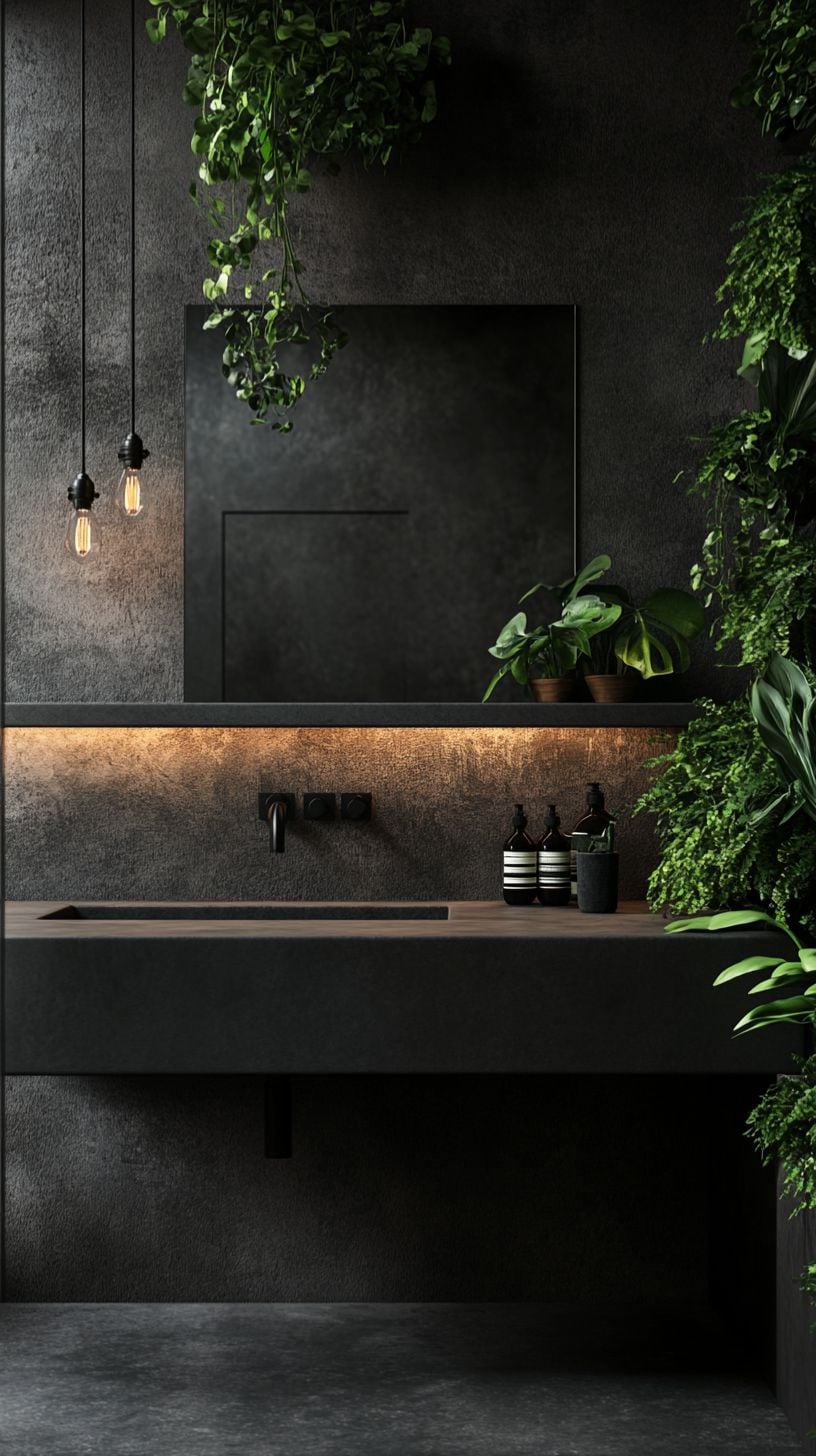 Industrial bathroom with sink
