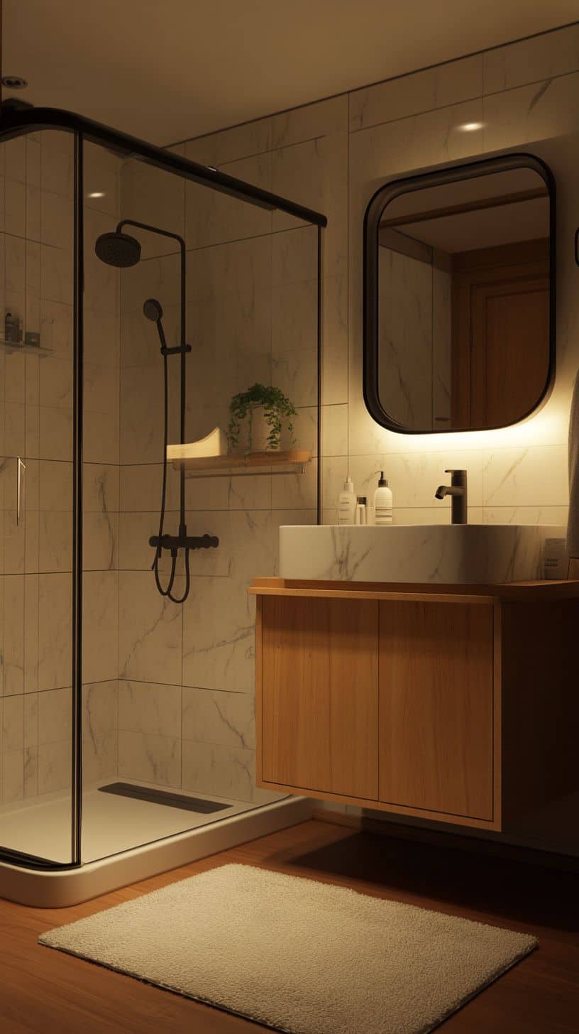 Korean dorm bathroom